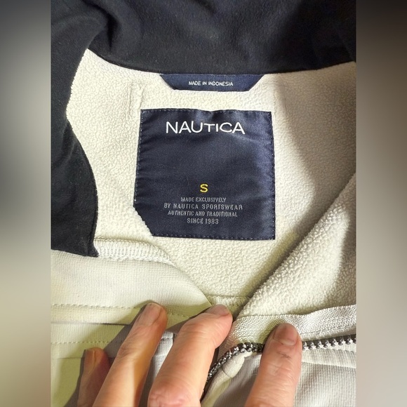 NAUTICA Men’s Beige thermal full zip jacket size S. - Picture 9 of 12